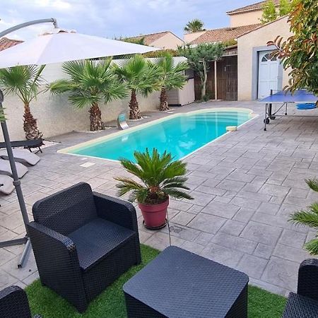 Villa Piscine De La Garrigue Florensac ภายนอก รูปภาพ