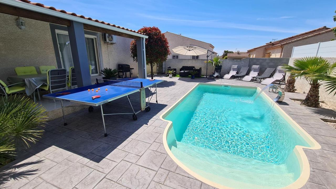 Villa Piscine De La Garrigue Florensac ภายนอก รูปภาพ