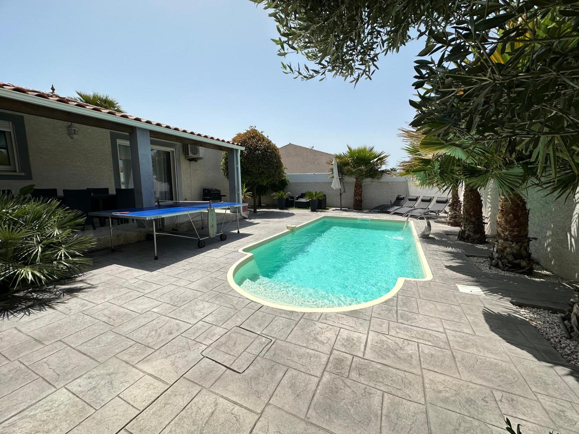 Villa Piscine De La Garrigue Florensac ภายนอก รูปภาพ